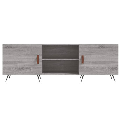 vidaXL TV Cabinet Grey Sonoma 150x30x50 cm Engineered Wood 5