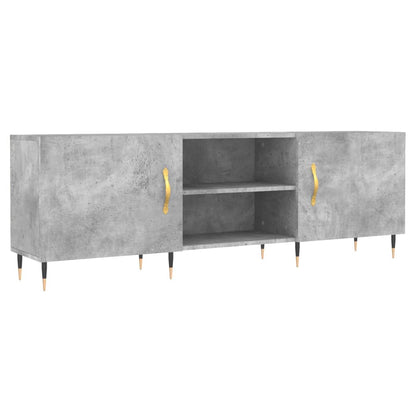 TV Cabinet 150x30x50 cm Engineered Wood Concrete grey
