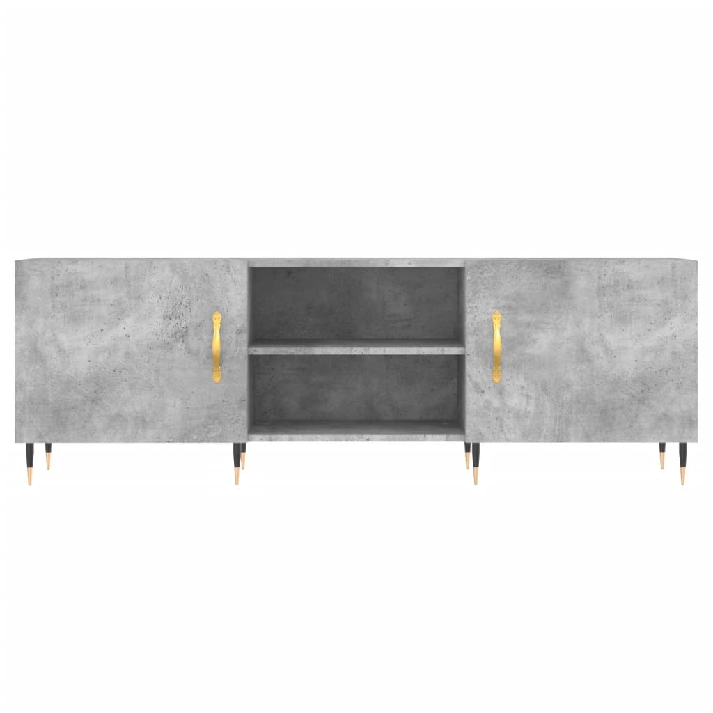TV Cabinet 150x30x50 cm Engineered Wood Concrete grey