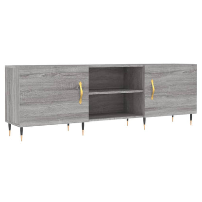 vidaXL TV Cabinet Grey Sonoma 150x30x50 cm Engineered Wood 2