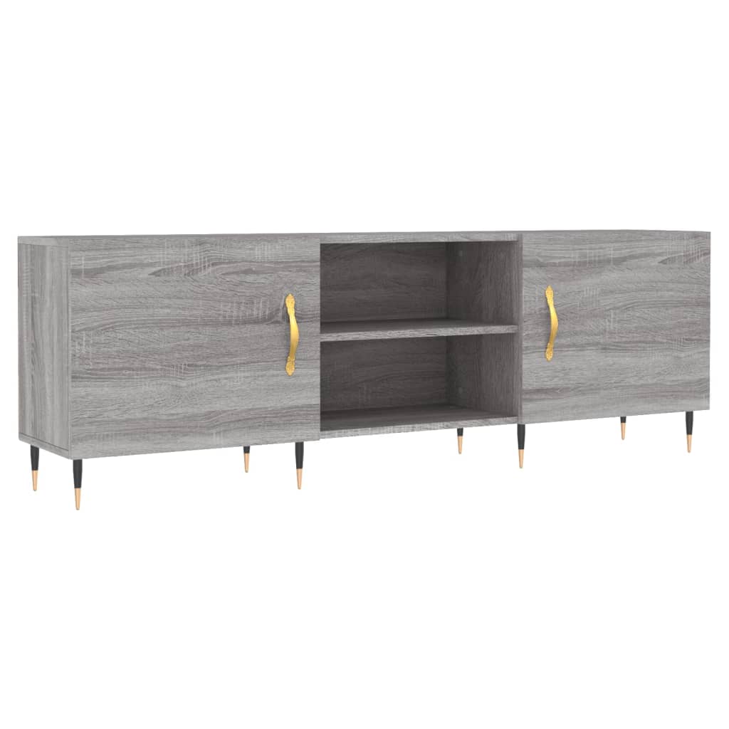 TV Cabinet 150x30x50 cm Engineered Wood Grey sonoma