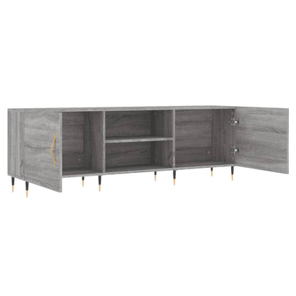 vidaXL TV Cabinet Grey Sonoma 150x30x50 cm Engineered Wood 6