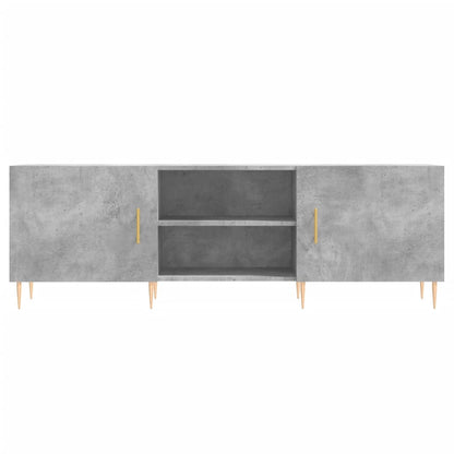 vidaXL TV Cabinet Concrete Grey 150x30x50 cm Engineered Wood 5