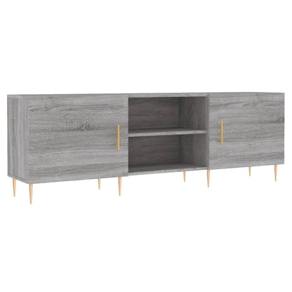 vidaXL TV Cabinet Grey Sonoma 150x30x50 cm Engineered Wood 2