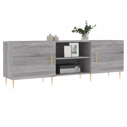 vidaXL TV Cabinet Grey Sonoma 150x30x50 cm Engineered Wood 3