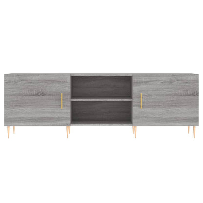 vidaXL TV Cabinet Grey Sonoma 150x30x50 cm Engineered Wood 5