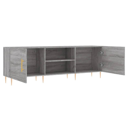 vidaXL TV Cabinet Grey Sonoma 150x30x50 cm Engineered Wood 6