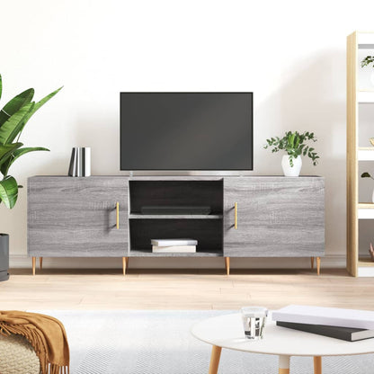 vidaXL TV Cabinet Grey Sonoma 150x30x50 cm Engineered Wood 1