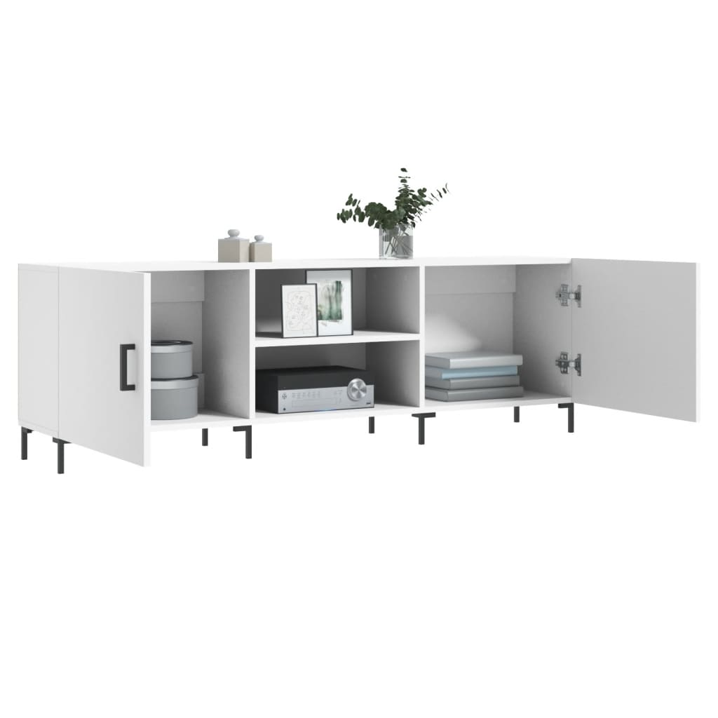 vidaXL TV Cabinet White 150x30x50 cm Engineered Wood 4