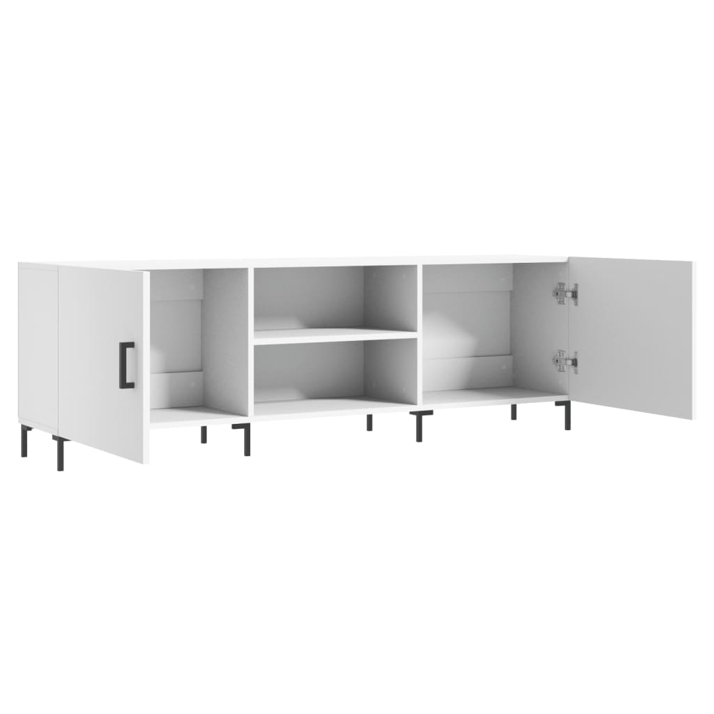vidaXL TV Cabinet White 150x30x50 cm Engineered Wood 6