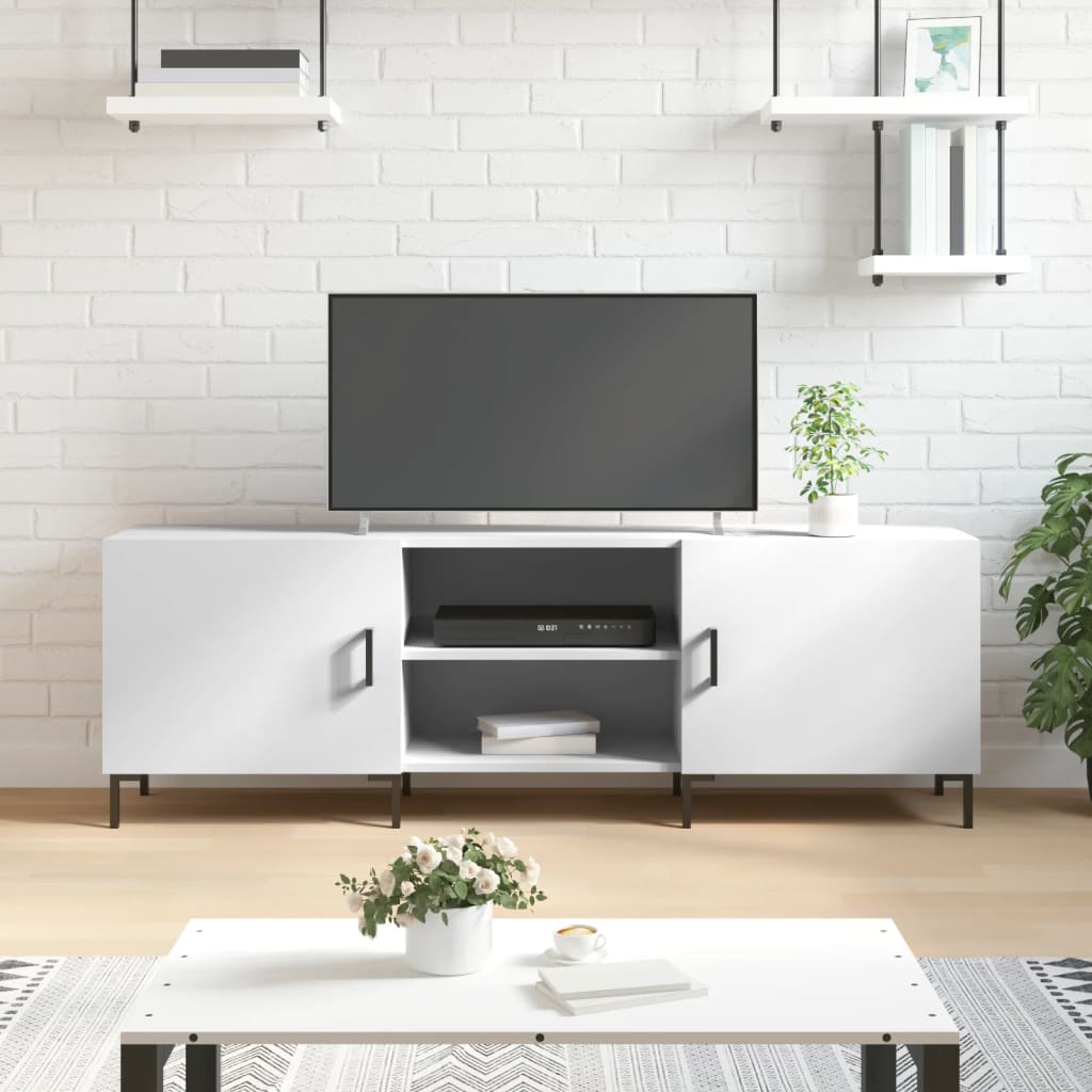 vidaXL TV Cabinet White 150x30x50 cm Engineered Wood 1