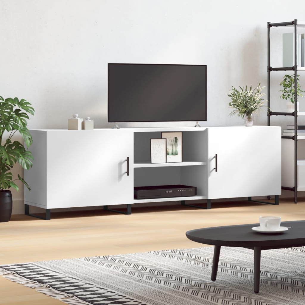vidaXL TV Cabinet White 150x30x50 cm Engineered Wood 1