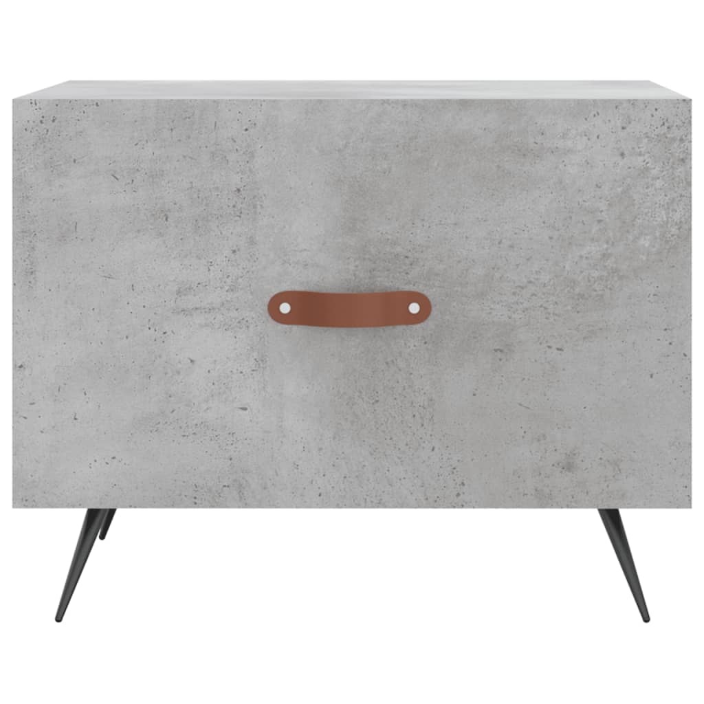 vidaXL Coffee Tables 2 pcs Concrete Grey 50x50x40 cm Engineered Wood 6
