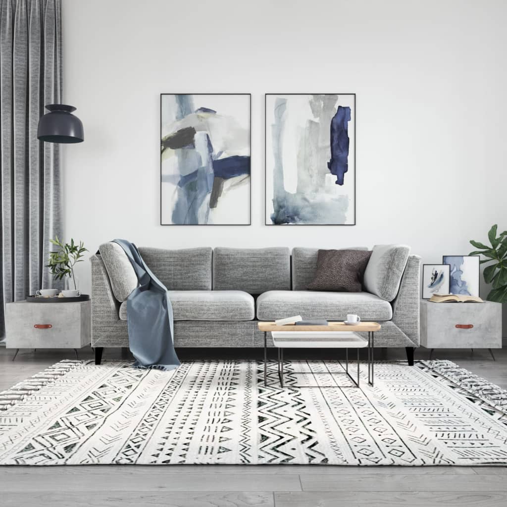 vidaXL Coffee Tables 2 pcs Concrete Grey 50x50x40 cm Engineered Wood 1
