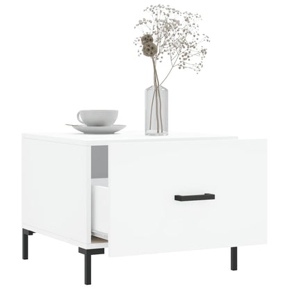 vidaXL Coffee Tables 2 pcs White 50x50x40 cm Engineered Wood 4
