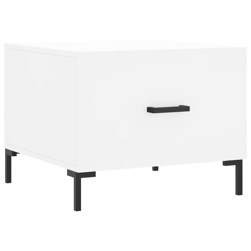 vidaXL Coffee Tables 2 pcs White 50x50x40 cm Engineered Wood 5
