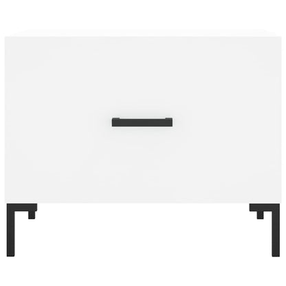 vidaXL Coffee Tables 2 pcs White 50x50x40 cm Engineered Wood 6