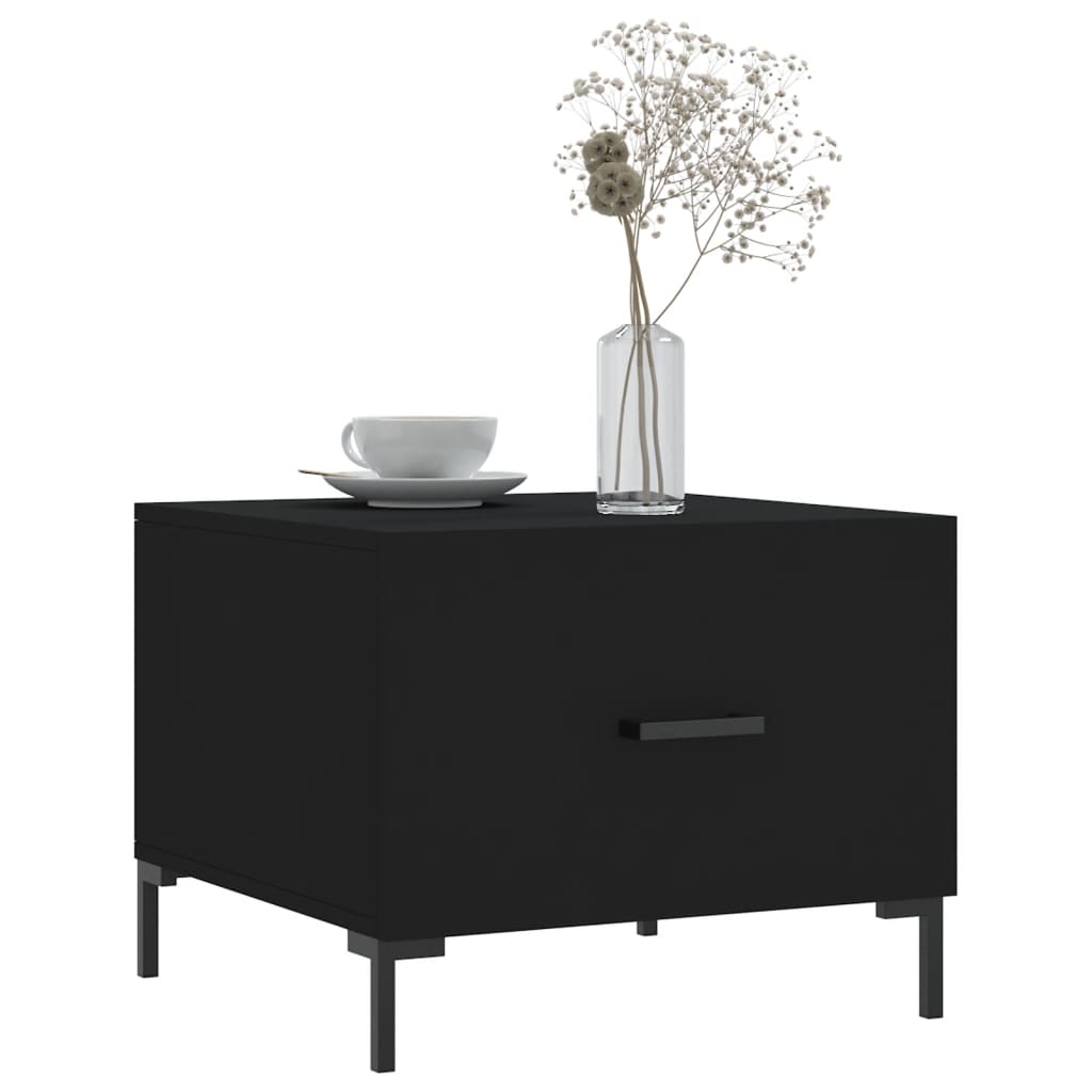 vidaXL Coffee Tables 2 pcs Black 50x50x40 cm Engineered Wood 3