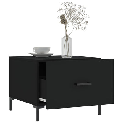 vidaXL Coffee Tables 2 pcs Black 50x50x40 cm Engineered Wood 4