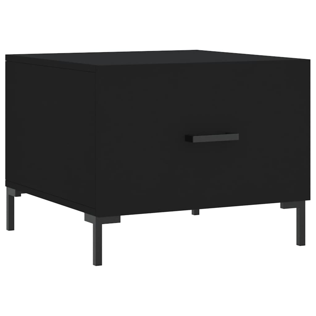 vidaXL Coffee Tables 2 pcs Black 50x50x40 cm Engineered Wood 5