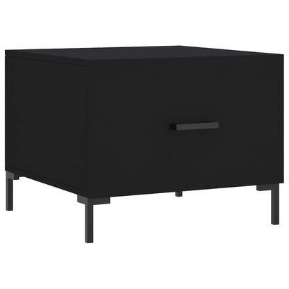 vidaXL Coffee Tables 2 pcs Black 50x50x40 cm Engineered Wood 5