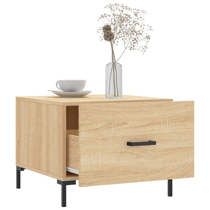 vidaXL Coffee Tables 2 pcs Sonoma Oak 50x50x40 cm Engineered Wood 4