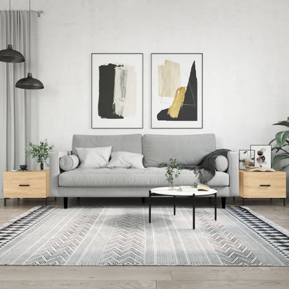 vidaXL Coffee Tables 2 pcs Sonoma Oak 50x50x40 cm Engineered Wood 1
