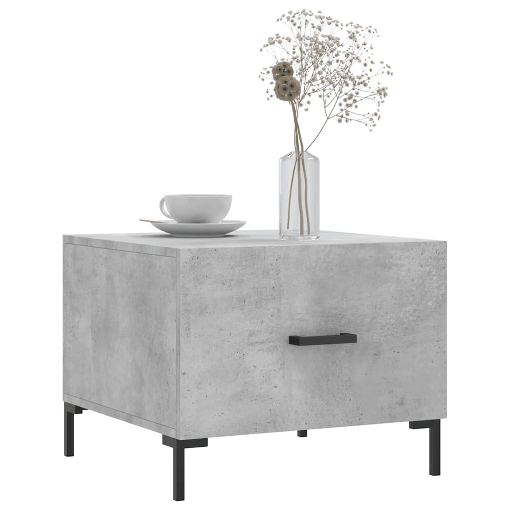 vidaXL Coffee Tables 2 pcs Concrete Grey 50x50x40 cm Engineered Wood 3