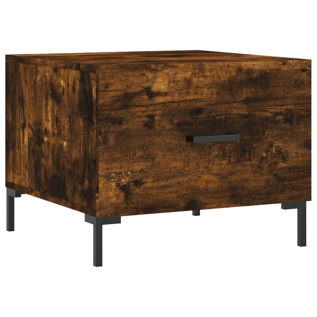 vidaXL Coffee Tables 2 pcs Smoked Oak 50x50x40 cm Engineered Wood 5
