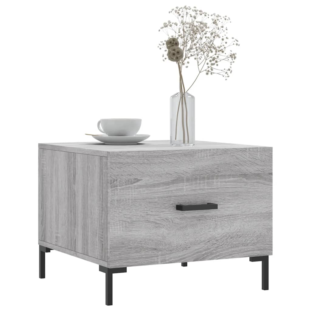 vidaXL Coffee Tables 2 pcs Grey Sonoma 50x50x40 cm Engineered Wood 3