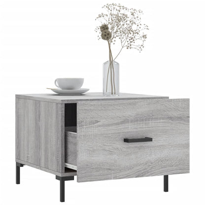 vidaXL Coffee Tables 2 pcs Grey Sonoma 50x50x40 cm Engineered Wood 4