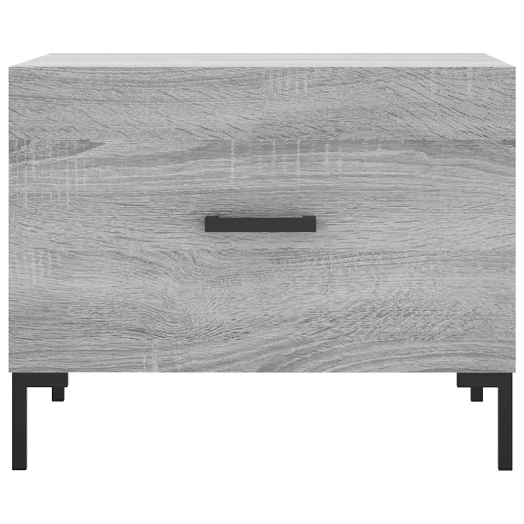 vidaXL Coffee Tables 2 pcs Grey Sonoma 50x50x40 cm Engineered Wood 6