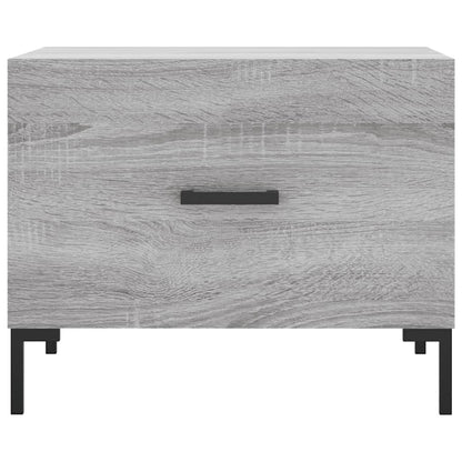 vidaXL Coffee Tables 2 pcs Grey Sonoma 50x50x40 cm Engineered Wood 6