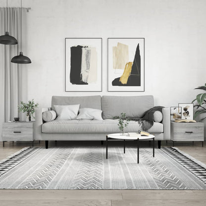 vidaXL Coffee Tables 2 pcs Grey Sonoma 50x50x40 cm Engineered Wood 1
