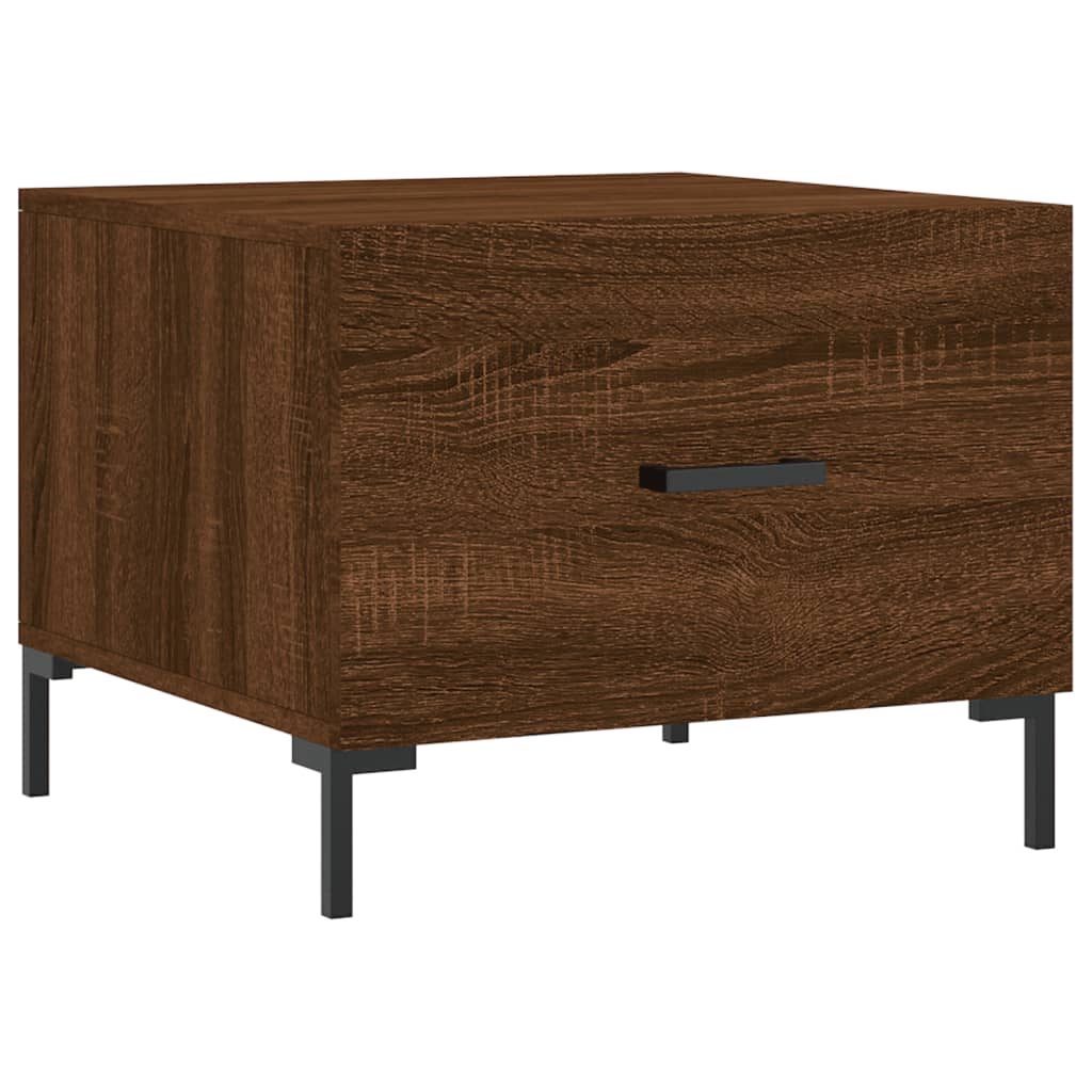 vidaXL Coffee Tables 2 pcs Brown Oak 50x50x40 cm Engineered Wood 5