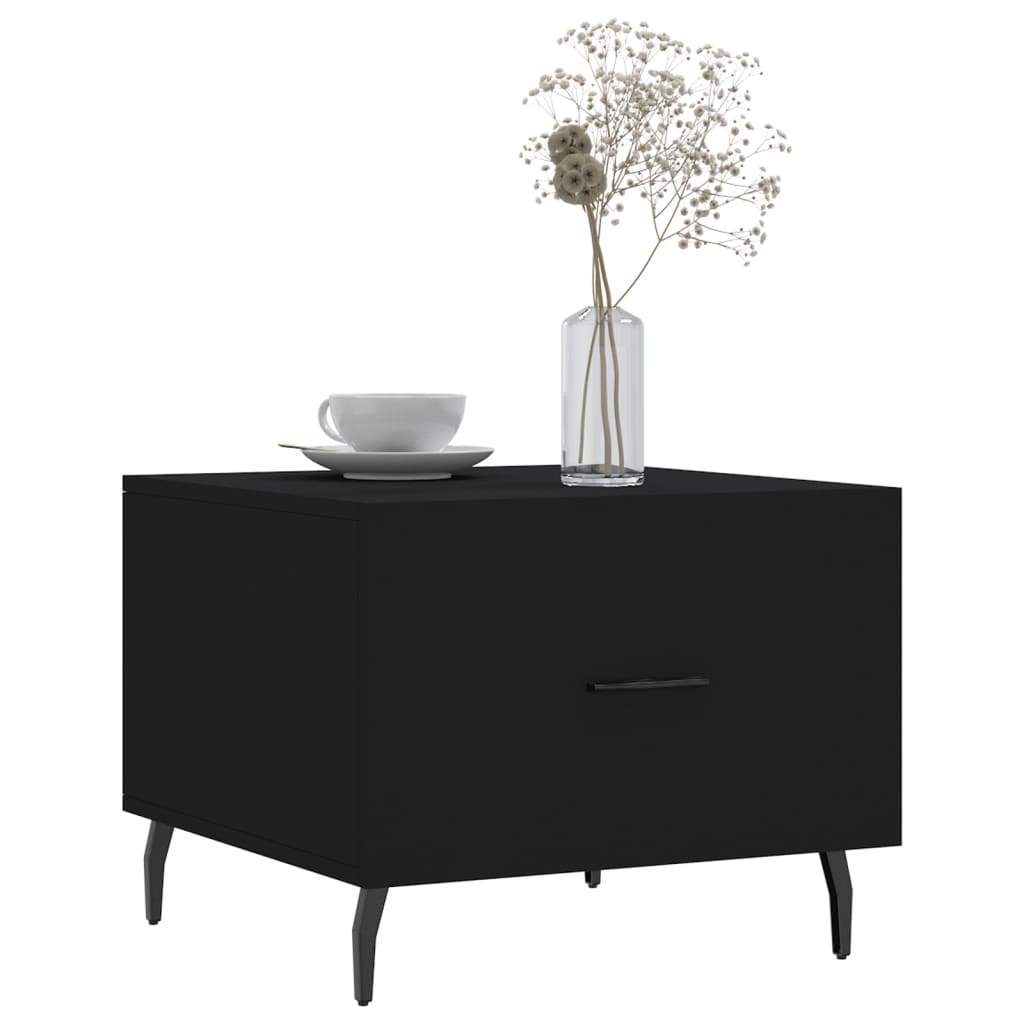 vidaXL Coffee Tables 2 pcs Black 50x50x40 cm Engineered Wood 3