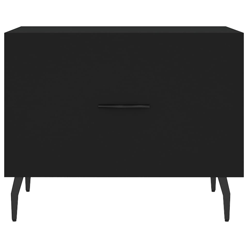vidaXL Coffee Tables 2 pcs Black 50x50x40 cm Engineered Wood 6