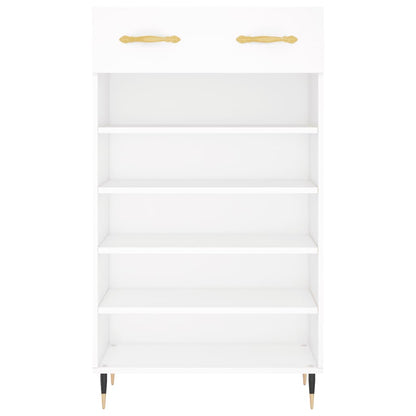 vidaXL Shoe Cabinet White 60x35x105 cm Engineered Wood 6