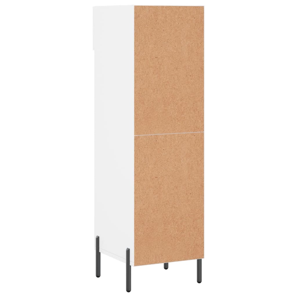vidaXL Shoe Cabinet White 30x35x105 cm Engineered Wood 5