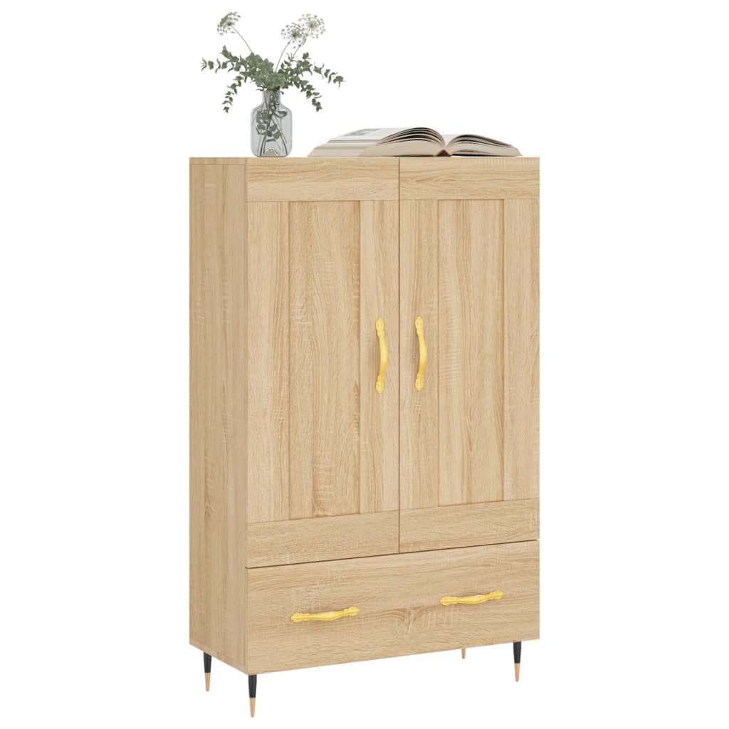 vidaXL Highboard Sonoma Oak 69.5x31x115 cm Engineered Wood 3