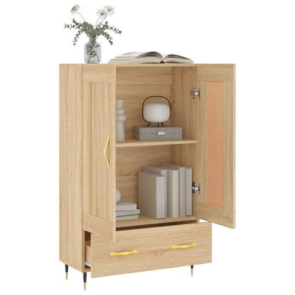 vidaXL Highboard Sonoma Oak 69.5x31x115 cm Engineered Wood 4