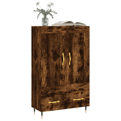 vidaXL Highboard Smoked Oak 69.5x31x115 cm Engineered Wood 3