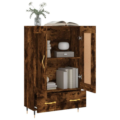 vidaXL Highboard Smoked Oak 69.5x31x115 cm Engineered Wood 4