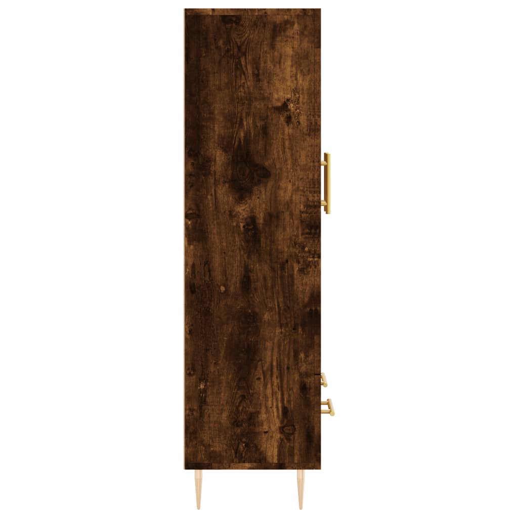 vidaXL Highboard Smoked Oak 69,5x31x115 cm Engineered Wood 6