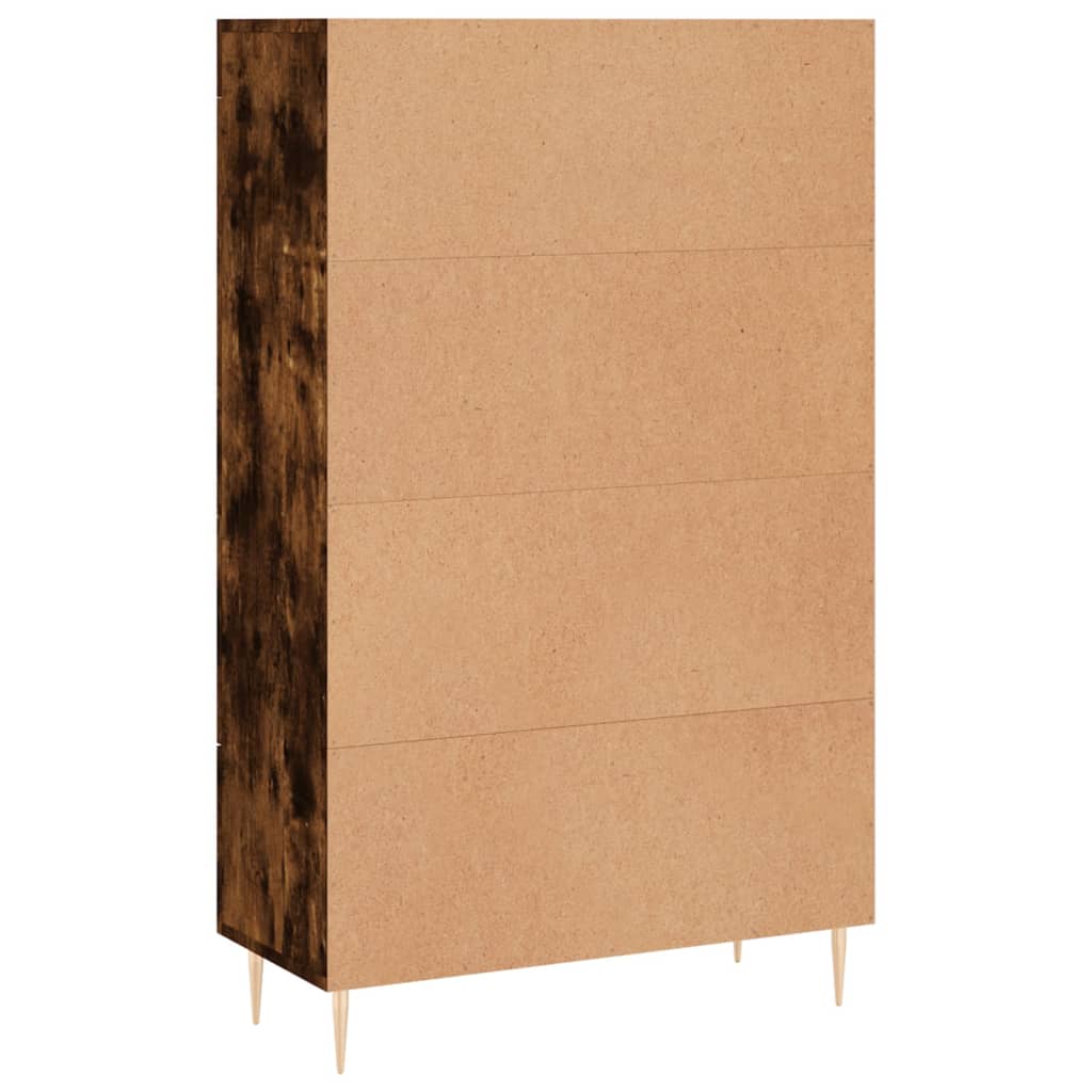vidaXL Highboard Smoked Oak 69,5x31x115 cm Engineered Wood 5