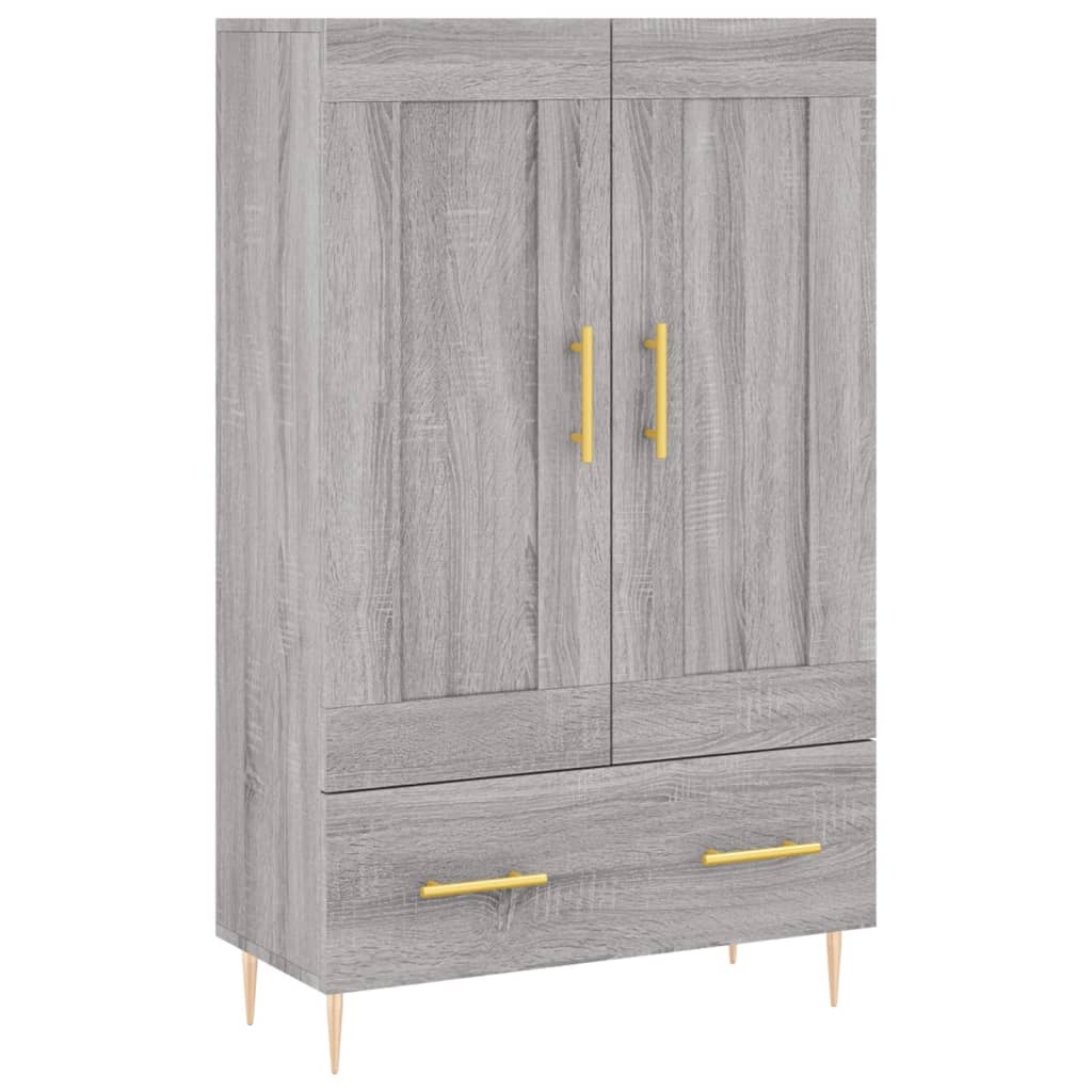 vidaXL Highboard Grey Sonoma 69.5x31x115 cm Engineered Wood 2