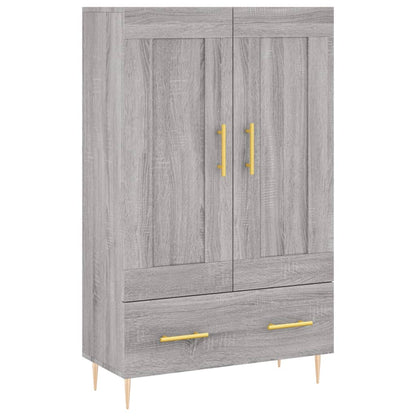 vidaXL Highboard Grey Sonoma 69.5x31x115 cm Engineered Wood 2