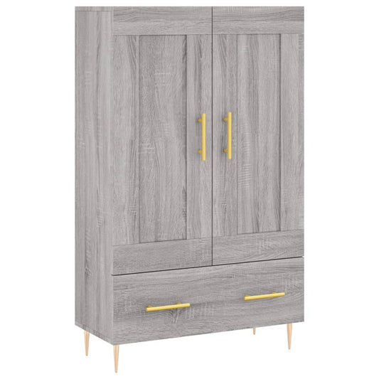 vidaXL Highboard Grey Sonoma 69.5x31x115 cm Engineered Wood 2