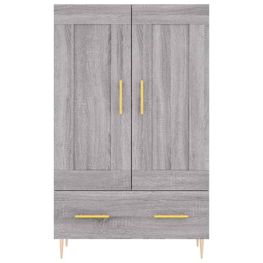 vidaXL Highboard Grey Sonoma 69.5x31x115 cm Engineered Wood 5