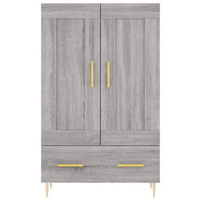 vidaXL Highboard Grey Sonoma 69.5x31x115 cm Engineered Wood 5